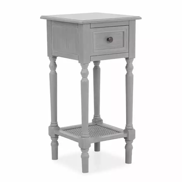 Dunelm Lucy Cane Grey Telephone Table 6 Dunelm Lucy Cane Grey Telephone Table - Image 4