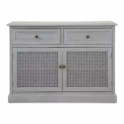 Dunelm Lucy Cane Grey Small Sideboard -dining room furniture Shop 30267547 alt01
