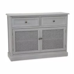 Dunelm Lucy Cane Grey Small Sideboard -dining room furniture Shop 30267547 alt03