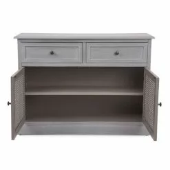Dunelm Lucy Cane Grey Small Sideboard -dining room furniture Shop 30267547 alt04