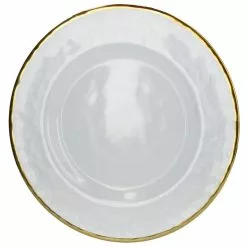 Dunelm Gold Rim Glass Charger Plate -dining room furniture Shop 30462392 alt01