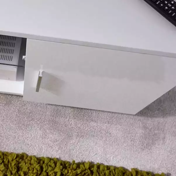 GFW Lima White High Gloss TV Stand 5 GFW Lima White High Gloss TV Stand - Image 3
