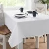 Dunelm Plain White Rectangle Tablecloth 1 Dunelm Plain White Rectangle Tablecloth -dining room furniture Shop 30577646