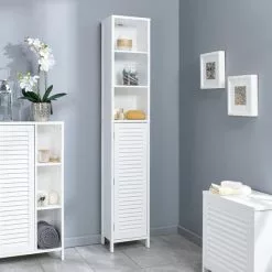 Lloyd Pascal White Tuscany Tall Cabinet