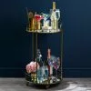 Dunelm Pimlico Antique Brass Drinks Trolley 1 Dunelm Pimlico Antique Brass Drinks Trolley -dining room furniture Shop 30636467