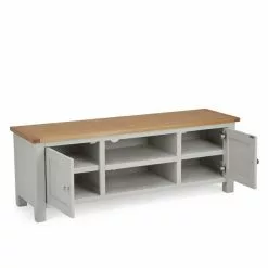 Dunelm Bromley Grey Wide TV Stand -dining room furniture Shop 30645265 alt04