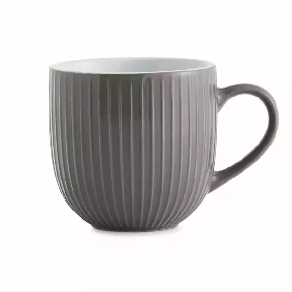 Dunelm Charcoal Lyon Mug 3 Dunelm Charcoal Lyon Mug