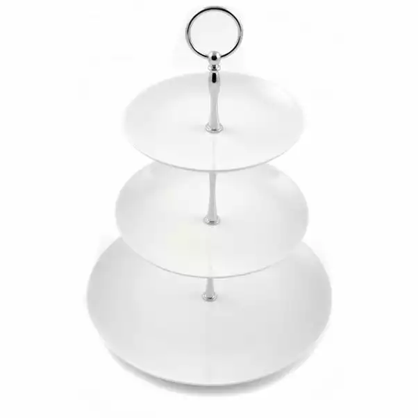 Dunelm Purity 3 Tier Cake Stand 4 Dunelm Purity 3 Tier Cake Stand - Image 2