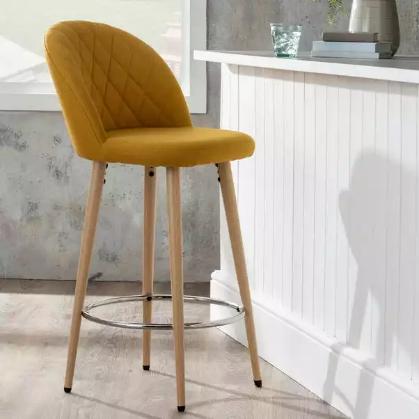 Dunelm Astrid Fabric Bar Stool 3 Dunelm Astrid Fabric Bar Stool
