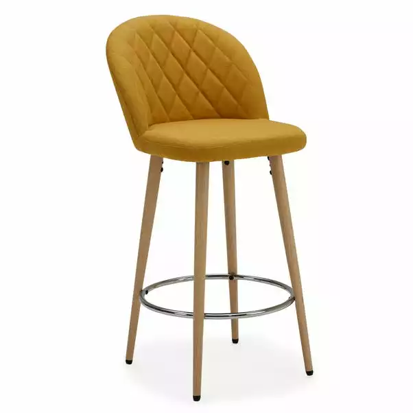 Dunelm Astrid Fabric Bar Stool 5 Dunelm Astrid Fabric Bar Stool - Image 3