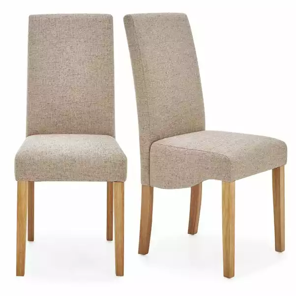 Dunelm Ethan Set Of 2 Dining Chairs Natural Boucle 4 Dunelm Ethan Set Of 2 Dining Chairs Natural Boucle - Image 2