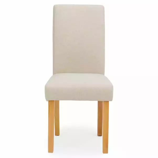 Dunelm Hugo Set Of 2 Dining Chairs Cream 6 Dunelm Hugo Set Of 2 Dining Chairs Cream - Image 4