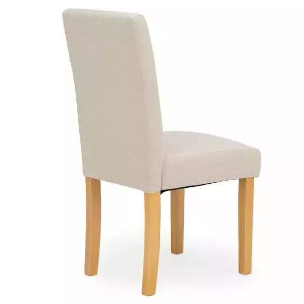 Dunelm Hugo Set Of 2 Dining Chairs Cream 8 Dunelm Hugo Set Of 2 Dining Chairs Cream - Image 6