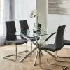 Dunelm Lumia Glass Dining Table -dining room furniture Shop 30666143