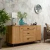 Dunelm Fulton Oak Effect Large Sideboard -dining room furniture Shop 30666238