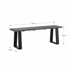 Dunelm Jackson Dining Bench -dining room furniture Shop 30666559 alt09