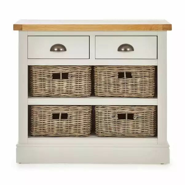 Dunelm Compton Ivory Console Table With Baskets 3 Dunelm Compton Ivory Console Table With Baskets