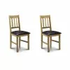 Julian Bowen Coxmoor Set Of 2 Dining Chairs Brown PU Leather -dining room furniture Shop 30667048
