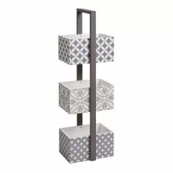 Dunelm Geo Tile 3 Tier Caddy