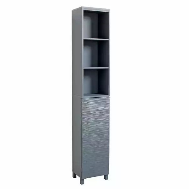 Lloyd Pascal Grey Wave Tall Cabinet 3 Lloyd Pascal Grey Wave Tall Cabinet