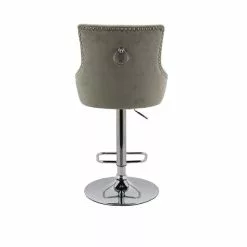 Dunelm Selena Distressed Velvet Bar Stool -dining room furniture Shop 30685461 alt04