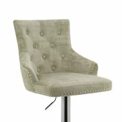 Dunelm Selena Distressed Velvet Bar Stool -dining room furniture Shop 30685461 alt05