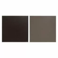 Dunelm Set Of 4 Dual Colour Faux Leather Placemats