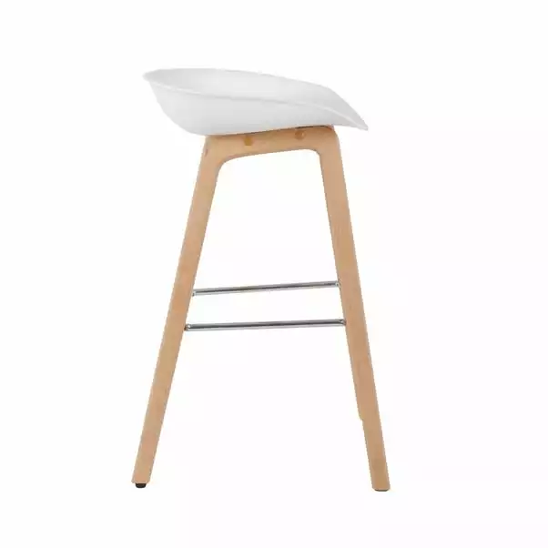 Dunelm Erik White Bar Stool 6 Dunelm Erik White Bar Stool - Image 4