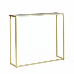Dunelm Sullivan Gold Effect Slim Console Radiator Cover -dining room furniture Shop 30712354 alt03