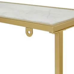 Dunelm Sullivan Gold Effect Slim Console Radiator Cover -dining room furniture Shop 30712354 alt05