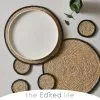 The Edited Life Set Of 4 Black Grass Braid Coasters -dining room furniture Shop 30716073