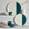 Dunelm Elements Dipped Teal 12 Piece Dinner Set -dining room furniture Shop 30717902