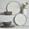 Dunelm Arvo Grey 12 Piece Dinner Set 1 Dunelm Arvo Grey 12 Piece Dinner Set -dining room furniture Shop 30718053