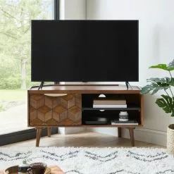 Dunelm Hex Corner TV Stand