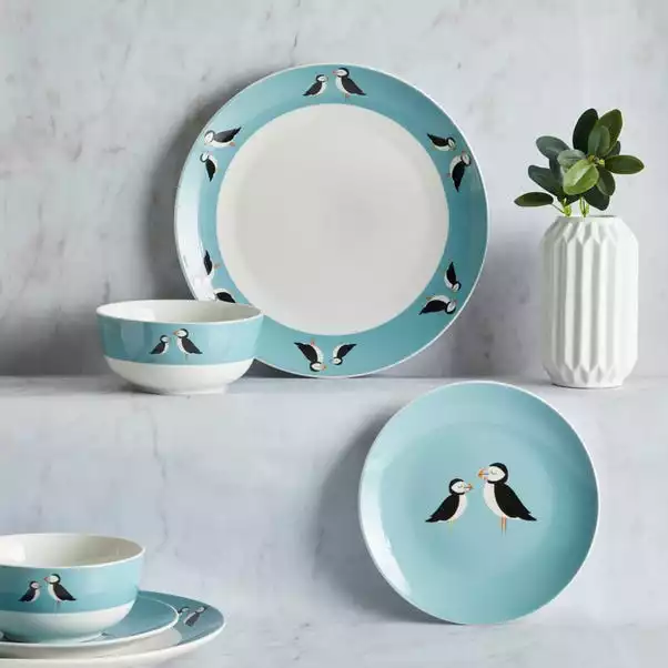 Dunelm Puffin 12 Piece Dinner Set 3 Dunelm Puffin 12 Piece Dinner Set