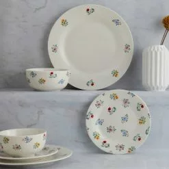 Dunelm Ditsy Floral 12 Piece Dinner Set