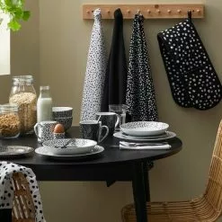 Dunelm Set Of 3 Dottie Tea Towels -dining room furniture Shop 30734209 alt09