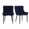 Dunelm Montreal Set Of 2 Velvet Dining Chairs -dining room furniture Shop 30744776