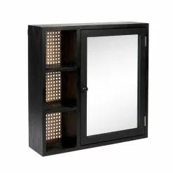 Dunelm French Cane Black Mirror Cabinet 9 Dunelm French Cane Black Mirror Cabinet -dining room furniture Shop 30747349 alt02