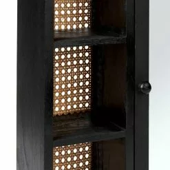Dunelm French Cane Black Mirror Cabinet 10 Dunelm French Cane Black Mirror Cabinet -dining room furniture Shop 30747349 alt03