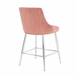 Dunelm Peyton Velvet Bar Stool 11 Dunelm Peyton Velvet Bar Stool -dining room furniture Shop 30748311 alt04