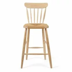 Dunelm Churchgate Ash Wood Spindle Bar Stool -dining room furniture Shop 30748639 alt03