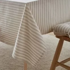 Dunelm Linford Stripe Tablecloth -dining room furniture Shop 30755204 alt01