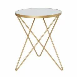 Dunelm Zoey Mirror Top Side Table -dining room furniture Shop 30756924 alt02