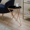 Dunelm Zoey Black Top Gold Effect Side Table 1 Dunelm Zoey Black Top Gold Effect Side Table -dining room furniture Shop 30756925