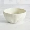 Dunelm Linear Embossed Porcelain Cereal Bowl -dining room furniture Shop 30762587