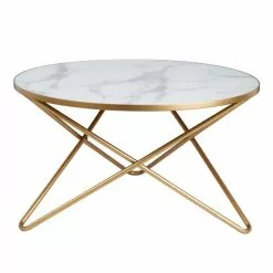 Dunelm Zoey White Marble Effect Coffee Table -dining room furniture Shop 30764036 alt03