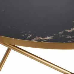 Dunelm Zoey Black Marble Effect Coffee Table -dining room furniture Shop 30764037 alt04