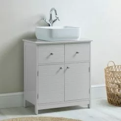 Dunelm Nautical Grey Under Sink Unit