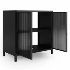 Dunelm Stannis Reeded Glass Under Sink Unit 12 Dunelm Stannis Reeded Glass Under Sink Unit -dining room furniture Shop 30765707 alt04